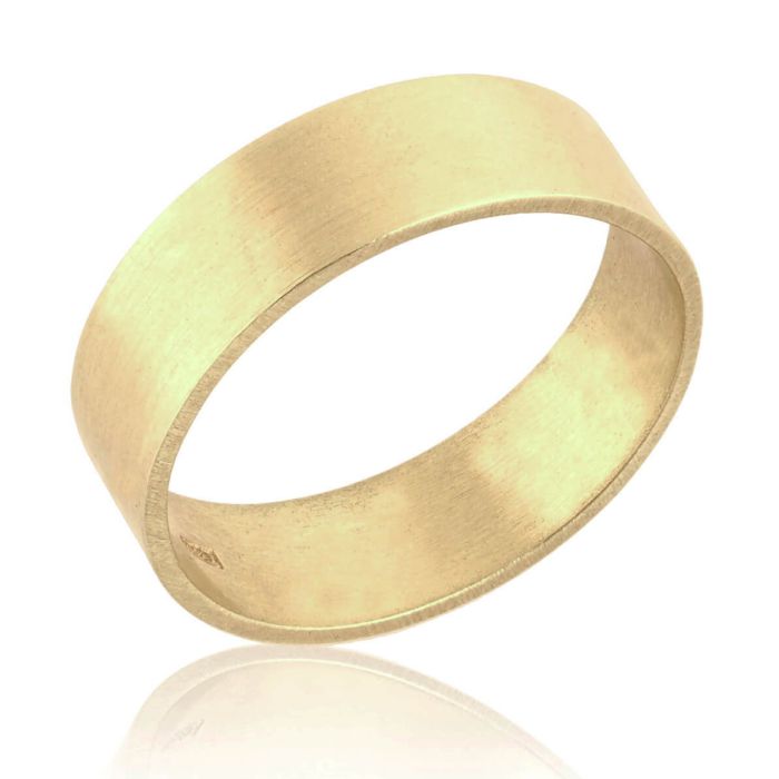 Couple Rings Set Womens Gold IP Stainless Steel 5mm Round CZ Wedding Ring  Mens Gold Flat Band- Size W5M12 - Walmart.com