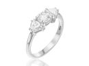 Teardrop Diamonds Engagement Ring 