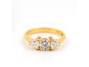 Teardrop Diamonds Engagement Ring 