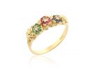 Floral Diamond & Gemstone Ring
