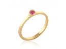 Petite Solitaire Ruby Ring