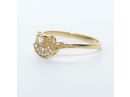 Exotic Art Deco Style Engagement Ring 