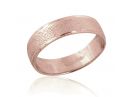Rose Gold Men's Textured Ring 
