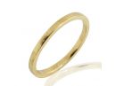 Solid Yellow Gold Plain Straight Side Band 