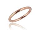 Solid Round Wedding Band Rose Gold