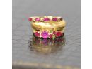 Rubies and 18k Yellow Gold Stylish Rings