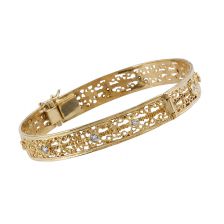 gold filigree bracelet