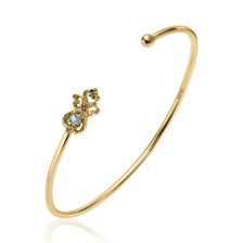 "Eden" Ornate Gemstone Open Cuff Bracelet