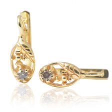Lovely Yellow Gold Antique Style Earrings