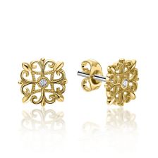 Vintage Style Diamond Stud Earrings
