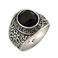 The Best Guide is Your Heart Men's College Ring 