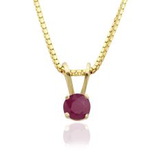 Solitaire Ruby Pendant
