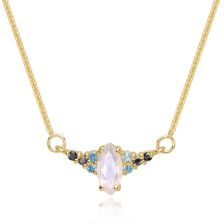 Moonstone and diamonds Necklace