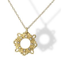 Victorian Diamond Pendant Necklace