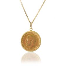 Gold Coin Medallion 14K