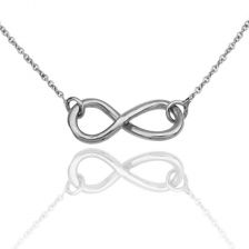 Infinity White Gold Necklace