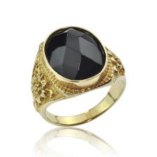 Black Onyx Gypsy Ring 