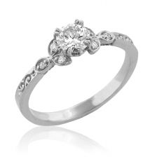 Divine White Gold Engagement Ring