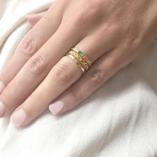Colorful Gemstone Stackable Rings