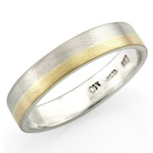 Flat Style Solid Gold Bands
