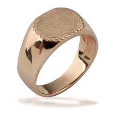 Rose Gold Modern Signet Ring