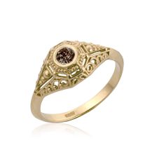 Bezel Set Natural Diamond Engagement Ring