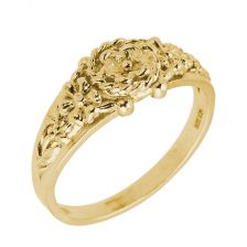 Yellow Gold Vintage Floral Ring