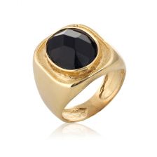 Gold Onyx Signet Ring