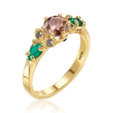 Art Nouveau Spring Cocktail Ring