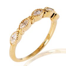 Half Eternity Marquise Diamond Ring