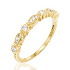 Edwardian Diamond Half Eternity Ring