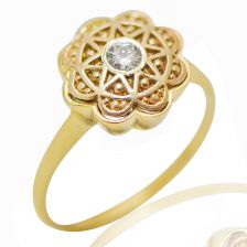 Antique Style Embellished Diamond Ring