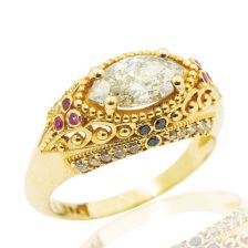 Diamond Cleo Statement Ring