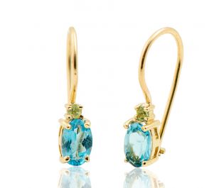 Enchanting Blue Topaz Earrings