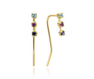Inspired by Celebrían Threaders Gemstones Earrings