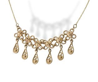 Enchanting Moroccan Style Gold Necklace