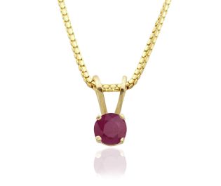 Solitaire Ruby Pendant
