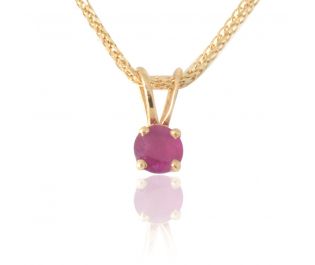 Solitaire Ruby Pendant