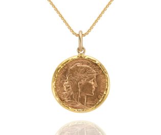 Gold Coin Medallion