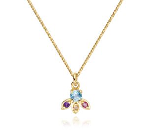 Inspired by Nimrodel Delicate Colorful Crown Necklace