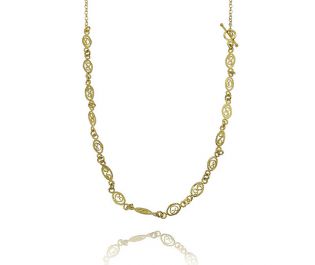 14k Gold Filligree Necklace