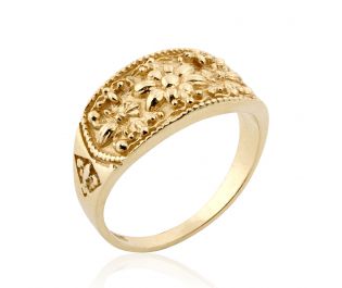 Royal Egyptian Yellow Gold Ring