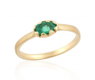 Oval Emerald Cocktail Ring