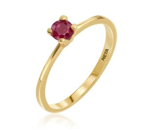 Romantic Ruby Engagement Ring