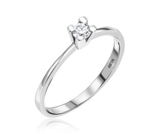 Sleek Solitaire Ring
