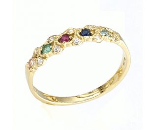 Victorian Eternity Ring in Yellow Gold 