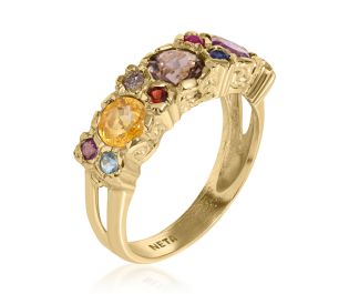 Multi Stone Crown Ring