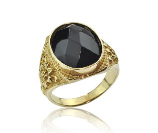 Black Onyx Gypsy Ring 
