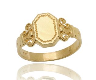 Yellow Gold Octagon Ring
