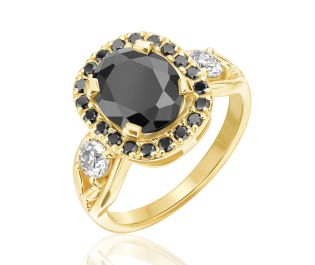 Black Diamond Cocktail Ring